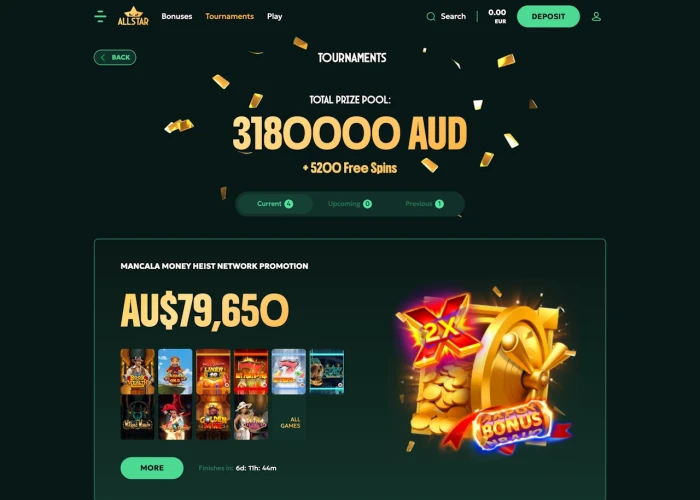 Tournaments at AllStar Casino 