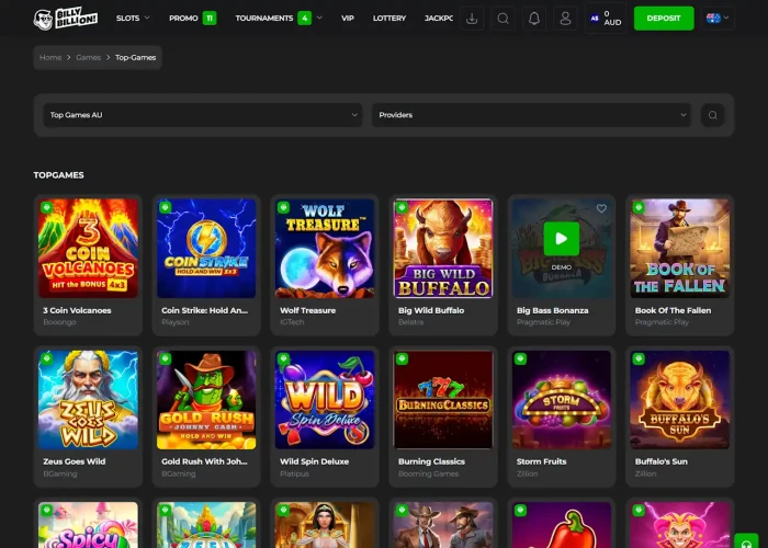 Billy Billion’s Game Selection