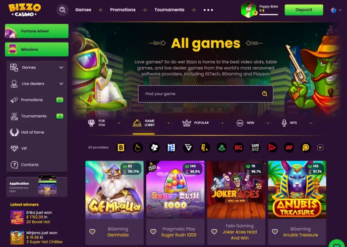 Bizzo’s Game Selection