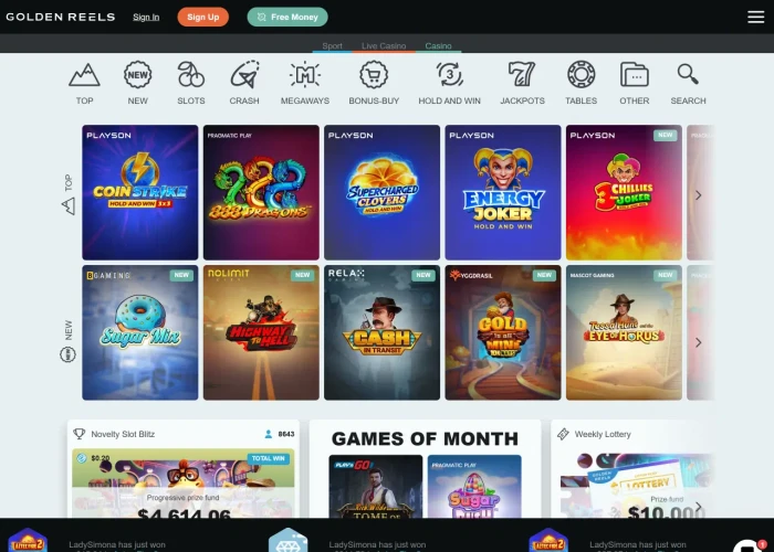 Golden Reels’ Game Selection