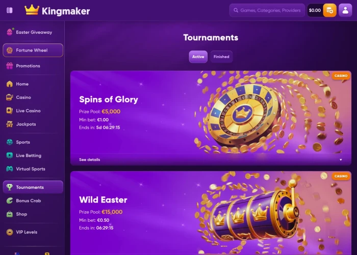 Tournaments at Kingmaker 