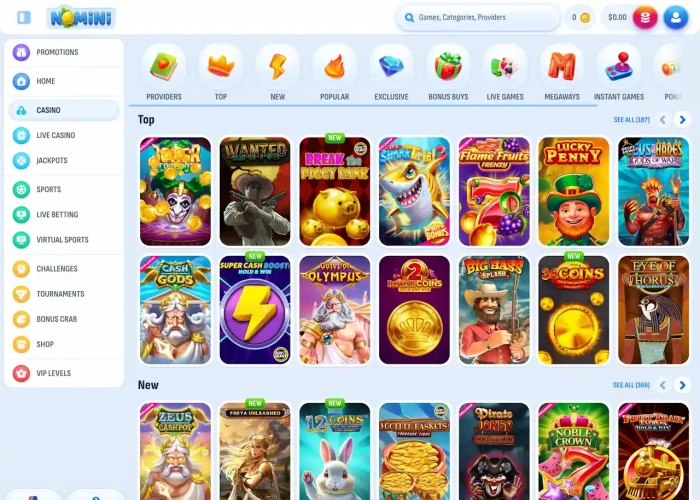 Nomini’s Game Selection