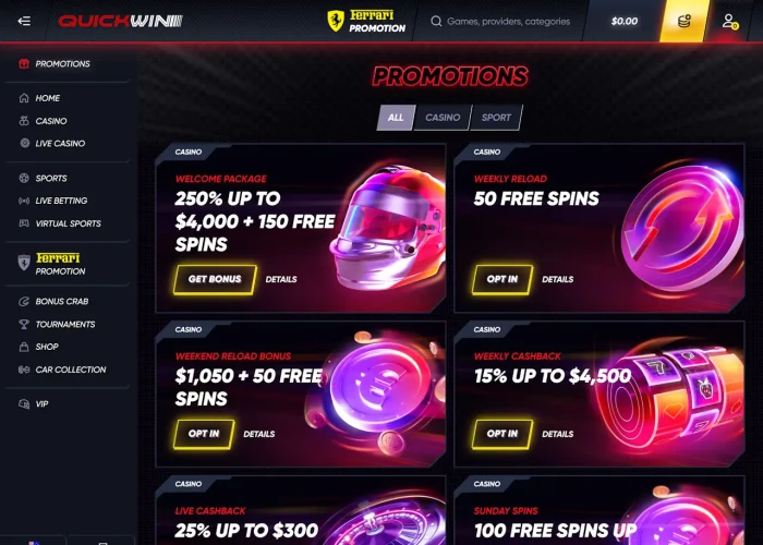 Promotions and Bonuses