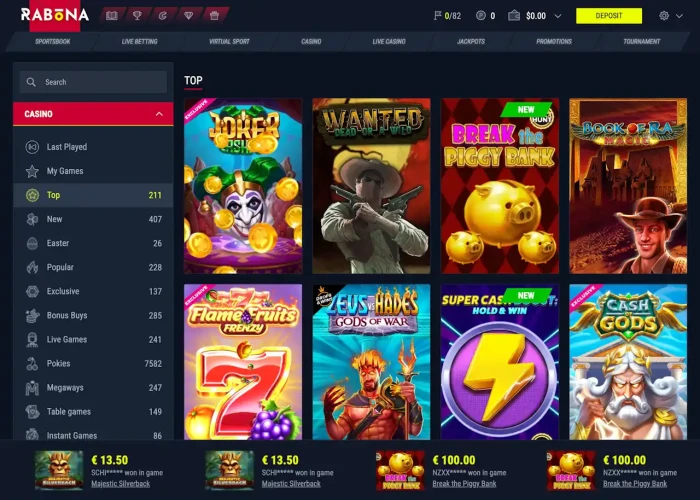 Rabona’s Game Selection