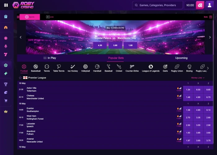 Sports Betting at Roby