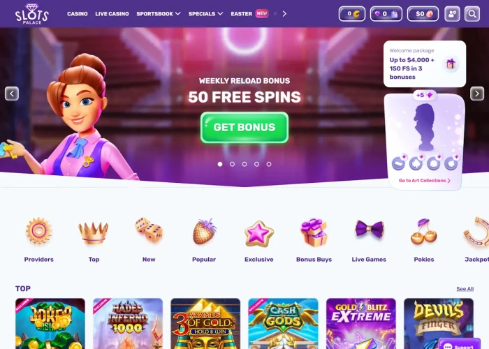 Slots Palace Casino’s Lobby