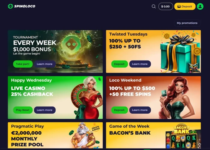 Promotions and Bonuses