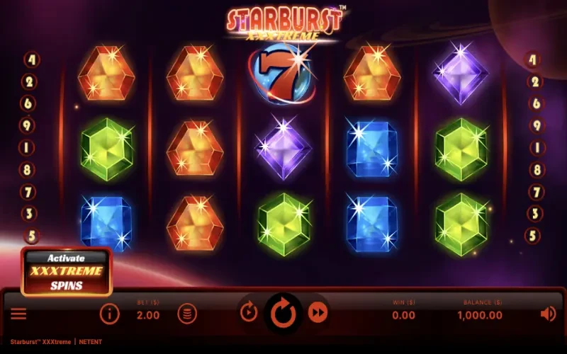 Starburst XXXtreme Game